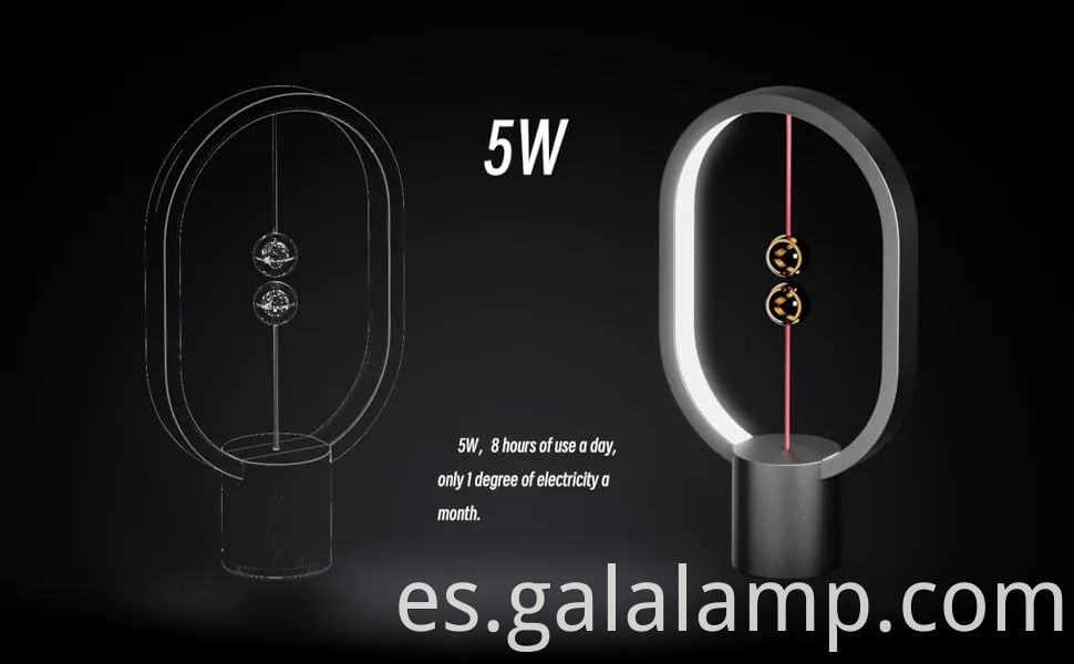 Lámpara de mesa LED de balance de Heng con un innovador diseño de interruptor en el aire